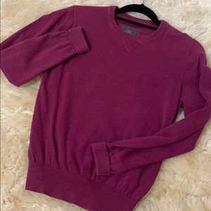 H&M burgundy oversized sweatshirt
